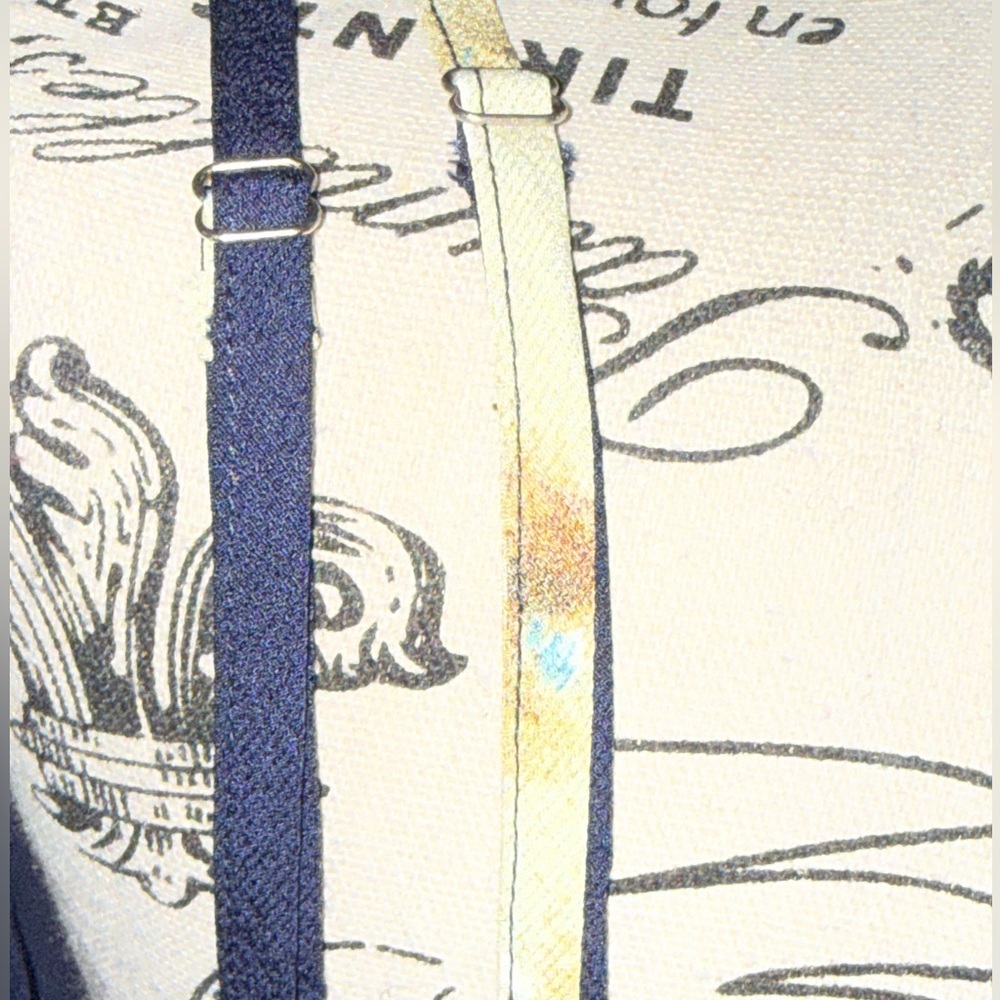 Lulus Navy Floral Maxi Dress Medium Spaghetti Strap BOHO cottage core flowy - Picture 8 of 10